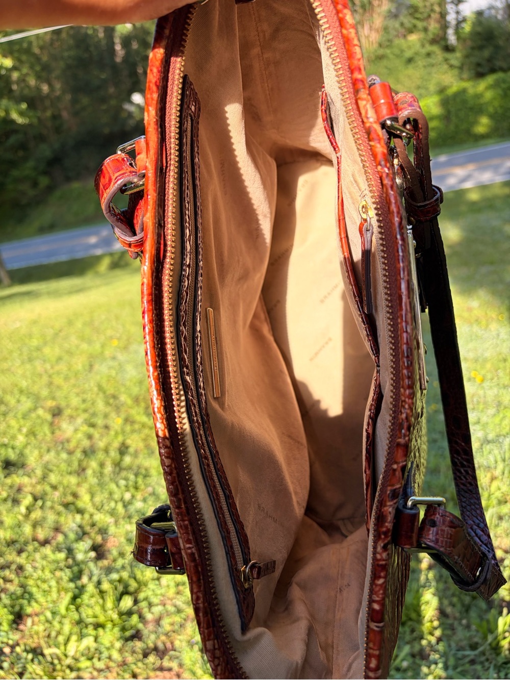 Brahmin Pecan Asher
Croc-Embossed Leather Tote Bag - Picture 11 of 11